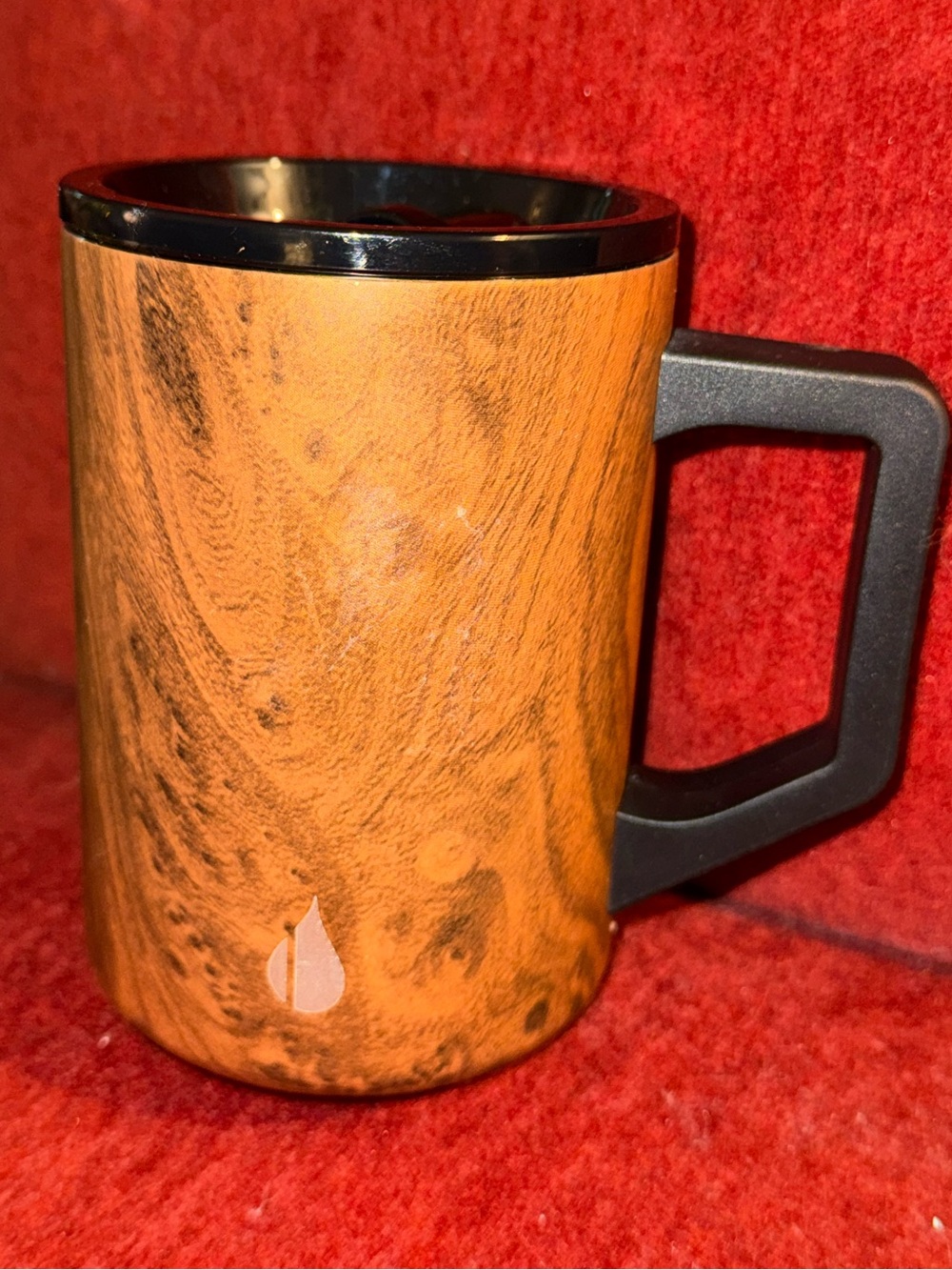 Elemental Woodgrain Travel Mug NEW with TEAK WOOD DESIGN